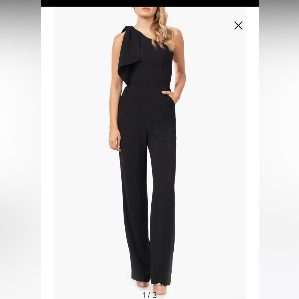 Dress the Population - Tiffany One-Shoulder Jumpsuit